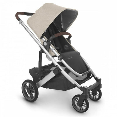 Bambinista - UPPABABY - Travel - UPPABABY CRUZ V2 Stroller - Oat Melange | Silver | Chestnut Leather (Declan)