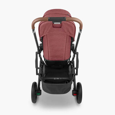 Bambinista - UPPABABY - Travel - UPPABABY CRUZ V2 Stroller - Rosewood Mélange | Carbon Frame | Saddle Leather (Lucy)