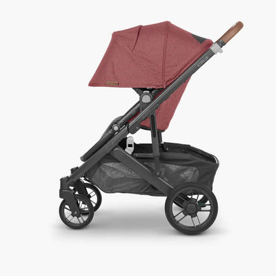 Bambinista - UPPABABY - Travel - UPPABABY CRUZ V2 Stroller - Rosewood Mélange | Carbon Frame | Saddle Leather (Lucy)