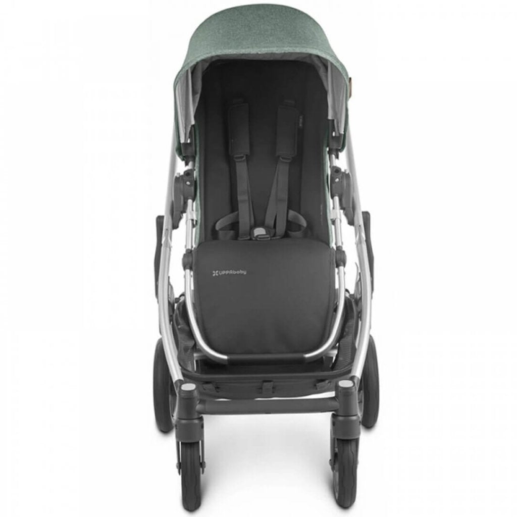 Bambinista - UPPABABY - Travel - UPPABABY CRUZ V2 Stroller - Sage Green Melange | Silver | Saddle Leather (Emmett)