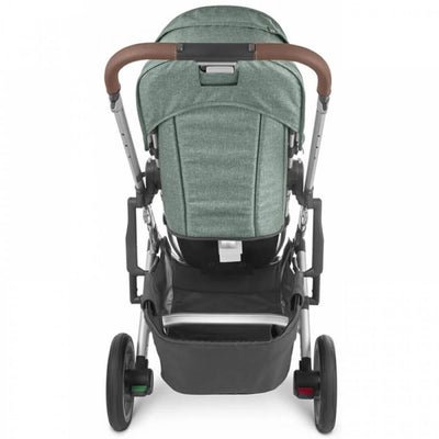 Bambinista - UPPABABY - Travel - UPPABABY CRUZ V2 Stroller - Sage Green Melange | Silver | Saddle Leather (Emmett)