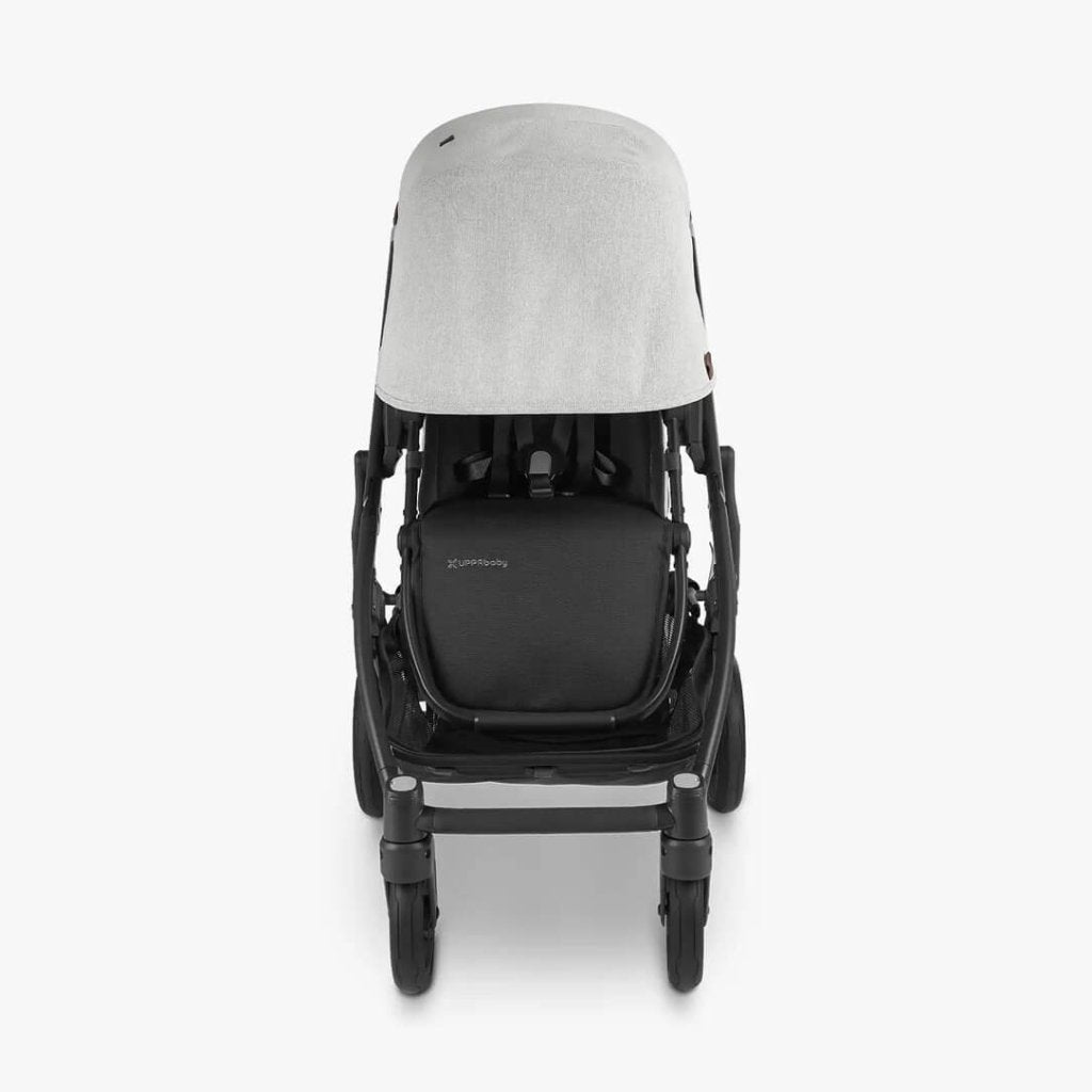 Bambinista - UPPABABY - Travel - UPPABABY CRUZ V2 Stroller - White & Grey Chenille | Carbon Frame | Chestnut Leather (Anthony)
