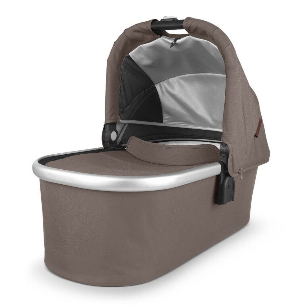 Bambinista - UPPABABY - Travel - UPPABABY VISTA V2 and CRUZ V2 Carry Cot Dark Taupe | Silver (Theo)