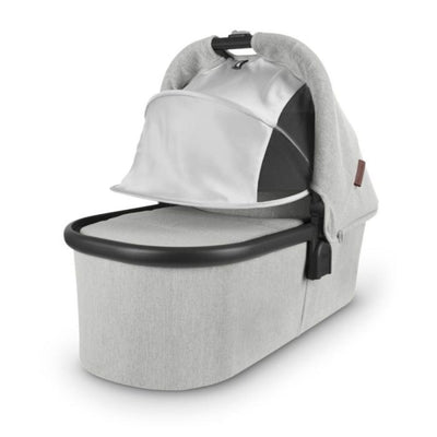 Bambinista - UPPABABY - Travel - UPPABABY VISTA V2 and CRUZ V2 Carry Cot - White & Grey Chenille | Carbon (Anthony)
