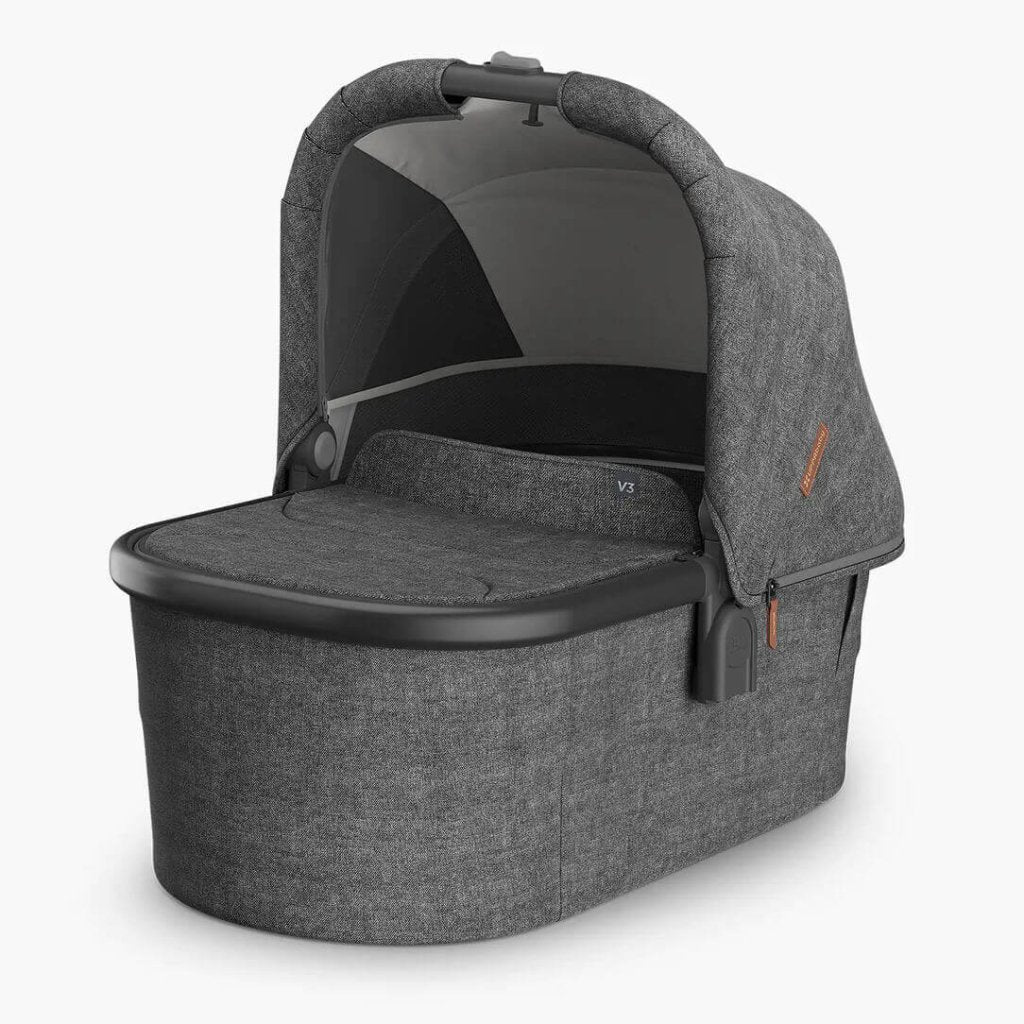 Bambinista - UPPABABY - Travel - UPPABABY VISTA V3 Carrycot - Charcoal Mélange | Carbon Frame (Greyson)