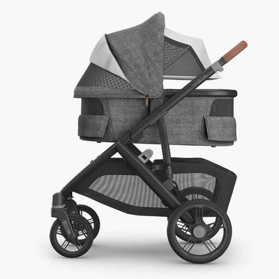 Bambinista - UPPABABY - Travel - UPPABABY VISTA V3 Carrycot - Charcoal Mélange | Carbon Frame (Greyson)