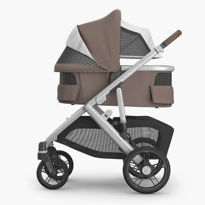 Bambinista - UPPABABY - Travel - UPPABABY VISTA V3 Carrycot - Dark Taupe | Silver Frame (Theo)