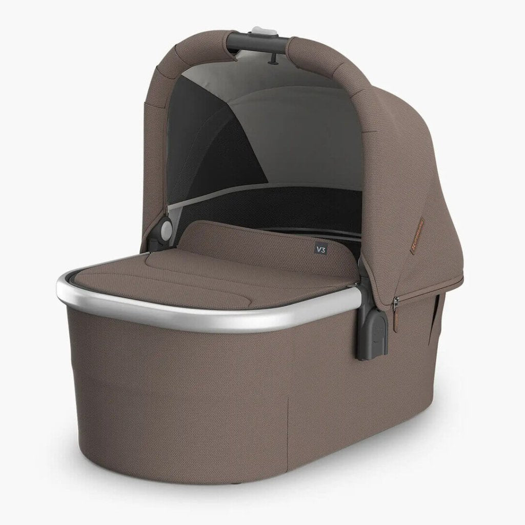 Bambinista - UPPABABY - Travel - UPPABABY VISTA V3 Carrycot - Dark Taupe | Silver Frame (Theo)