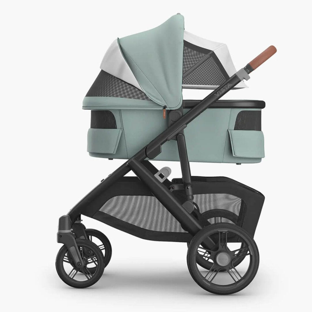Bambinista - UPPABABY - Travel - UPPABABY VISTA V3 Carrycot - Mystic Aqua | Carbon Frame (Kenzi)