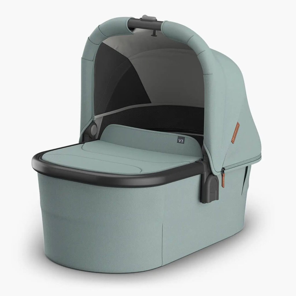 Bambinista - UPPABABY - Travel - UPPABABY VISTA V3 Carrycot - Mystic Aqua | Carbon Frame (Kenzi)