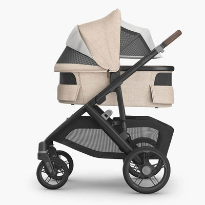 Bambinista - UPPABABY - Travel - UPPABABY VISTA V3 Carrycot - Oat Mélange | Carbon Frame (Liam)