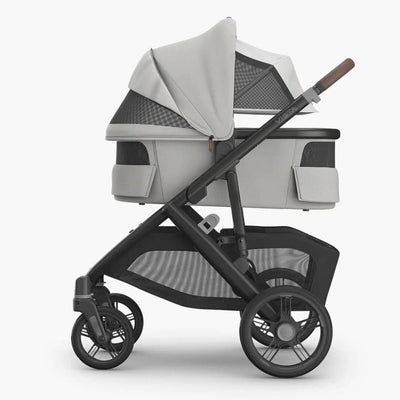 Bambinista - UPPABABY - Travel - UPPABABY VISTA V3 Carrycot - Pearl Gray Jacquard | Carbon Frame (Savannah)