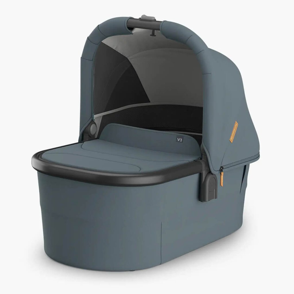 Bambinista - UPPABABY - Travel - UPPABABY VISTA V3 Carrycot - Stone Blue | Carbon Frame (Dillan)