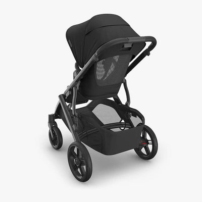 Bambinista - UPPABABY - Travel - UPPABABY VISTA V3 Pushchair with Bassinet - Charcoal | Carbon Frame | Black Leather (Jake)