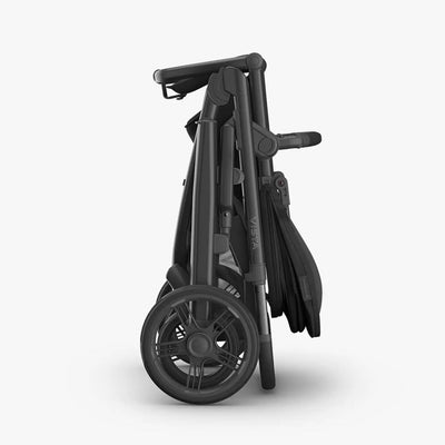Bambinista - UPPABABY - Travel - UPPABABY VISTA V3 Pushchair with Bassinet - Charcoal | Carbon Frame | Black Leather (Jake)