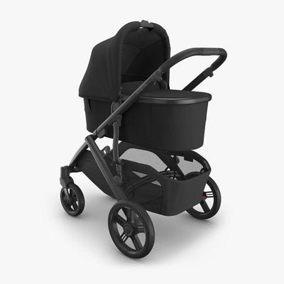 Bambinista - UPPABABY - Travel - UPPABABY VISTA V3 Pushchair with Bassinet - Charcoal | Carbon Frame | Black Leather (Jake)