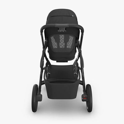 Bambinista - UPPABABY - Travel - UPPABABY VISTA V3 Pushchair with Bassinet - Charcoal | Carbon Frame | Black Leather (Jake)