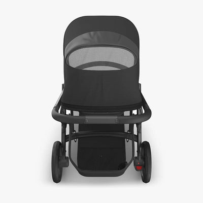 Bambinista - UPPABABY - Travel - UPPABABY VISTA V3 Pushchair with Bassinet - Charcoal | Carbon Frame | Black Leather (Jake)