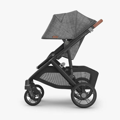 Bambinista - UPPABABY - Travel - UPPABABY VISTA V3 Pushchair with Bassinet - Charcoal Mélange | Carbon Frame | Saddle Leather (GREYSON)