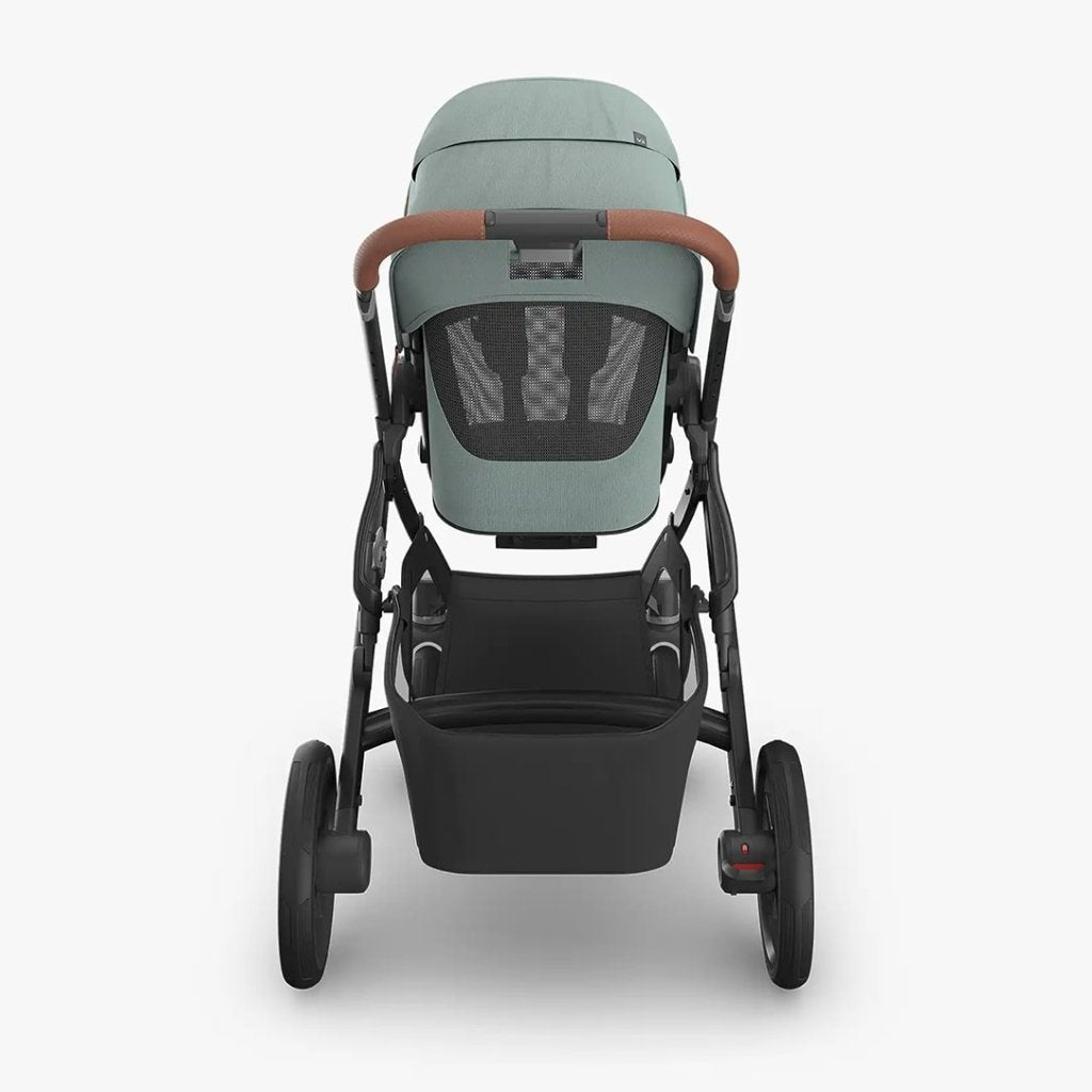 Bambinista - UPPABABY - Travel - UPPABABY VISTA V3 Pushchair with Bassinet - Mystic Aqua | Carbon Frame | Saddle Leather (Kenzi)