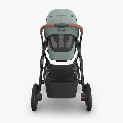 Bambinista - UPPABABY - Travel - UPPABABY VISTA V3 Pushchair with Bassinet - Mystic Aqua | Carbon Frame | Saddle Leather (Kenzi)