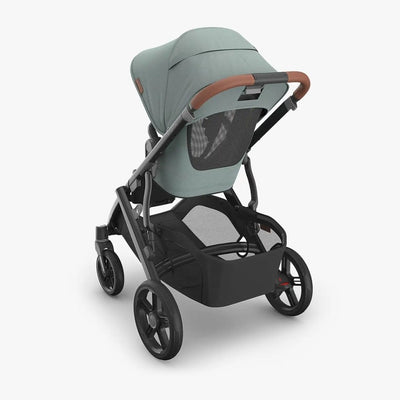 Bambinista - UPPABABY - Travel - UPPABABY VISTA V3 Pushchair with Bassinet - Mystic Aqua | Carbon Frame | Saddle Leather (Kenzi)