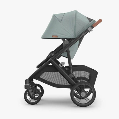 Bambinista - UPPABABY - Travel - UPPABABY VISTA V3 Pushchair with Bassinet - Mystic Aqua | Carbon Frame | Saddle Leather (Kenzi)