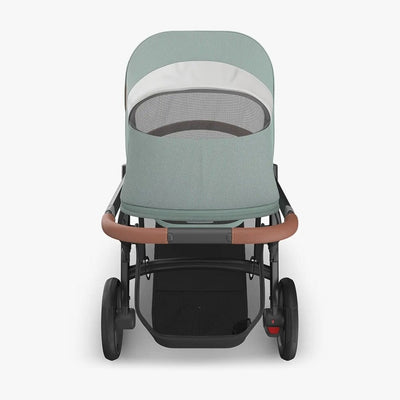 Bambinista - UPPABABY - Travel - UPPABABY VISTA V3 Pushchair with Bassinet - Mystic Aqua | Carbon Frame | Saddle Leather (Kenzi)