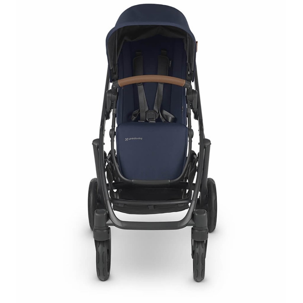 Bambinista - UPPABABY - Travel - UPPABABY VISTA V3 Pushchair with Bassinet - Navy/Carbon/Saddle Leather (Noa)