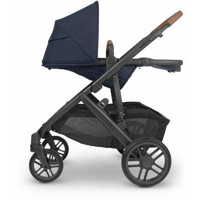 Bambinista - UPPABABY - Travel - UPPABABY VISTA V3 Pushchair with Bassinet - Navy/Carbon/Saddle Leather (Noa)