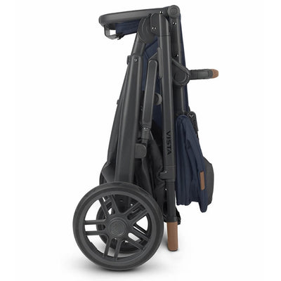 Bambinista - UPPABABY - Travel - UPPABABY VISTA V3 Pushchair with Bassinet - Navy/Carbon/Saddle Leather (Noa)