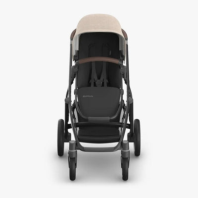 Bambinista - UPPABABY - Travel - UPPABABY VISTA V3 Pushchair with Bassinet - Oat Mélange | Carbon Frame | Chestnut Leather (Liam)