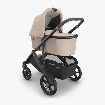 Bambinista - UPPABABY - Travel - UPPABABY VISTA V3 Pushchair with Bassinet - Oat Mélange | Carbon Frame | Chestnut Leather (Liam)