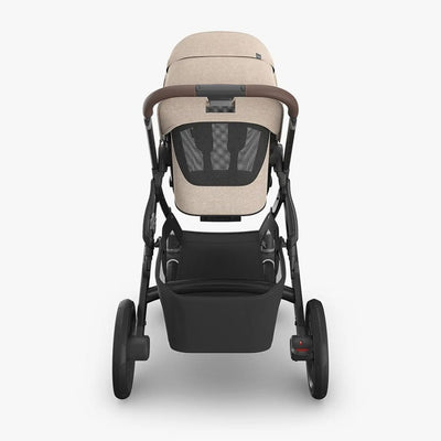 Bambinista - UPPABABY - Travel - UPPABABY VISTA V3 Pushchair with Bassinet - Oat Mélange | Carbon Frame | Chestnut Leather (Liam)