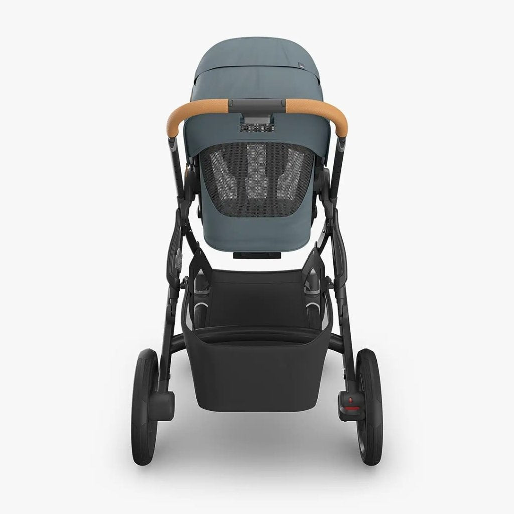 Bambinista - UPPABABY - Travel - UPPABABY VISTA V3 Pushchair with Bassinet - Stone Blue | Carbon Frame | Sand Leather (Dillan)