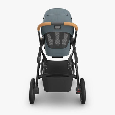 Bambinista - UPPABABY - Travel - UPPABABY VISTA V3 Pushchair with Bassinet - Stone Blue | Carbon Frame | Sand Leather (Dillan)