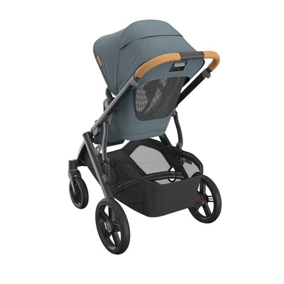 Bambinista - UPPABABY - Travel - UPPABABY VISTA V3 Pushchair with Bassinet - Stone Blue | Carbon Frame | Sand Leather (Dillan)