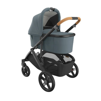 Bambinista - UPPABABY - Travel - UPPABABY VISTA V3 Pushchair with Bassinet - Stone Blue | Carbon Frame | Sand Leather (Dillan)