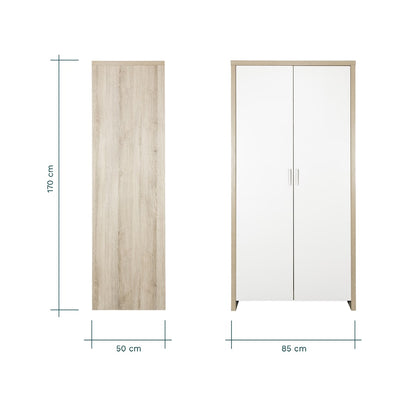 TUTTI BAMBINI Modena 3 Piece Room Set - White/Oak