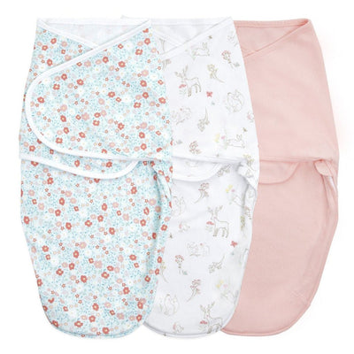 Bambinista-ADEN + ANAIS-Blanket-ADEN + ANAIS 3-pack Easy Swaddle Wraps - Fairy Tale Flowers