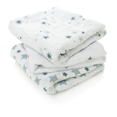 Bambinista-ADEN + ANAIS-Blankets-ADEN + ANAIS Cotton Muslin Squares 3 pack - Twinkle