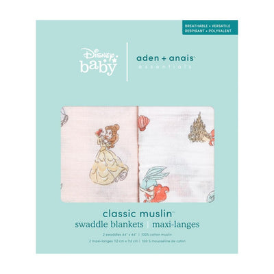 Bambinista-ADEN + ANAIS-Blankets-ADEN + ANAIS Essentials Classic Muslin Swaddle Plus 2 Pack