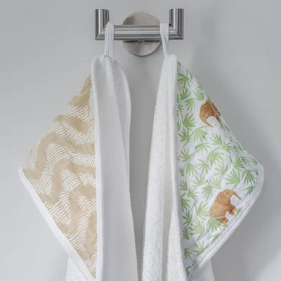 Bambinista-ADEN + ANAIS-Towels-ADEN + ANAIS Essentials Cotton Muslin Hooded Towels 2 Pack - Tanzania