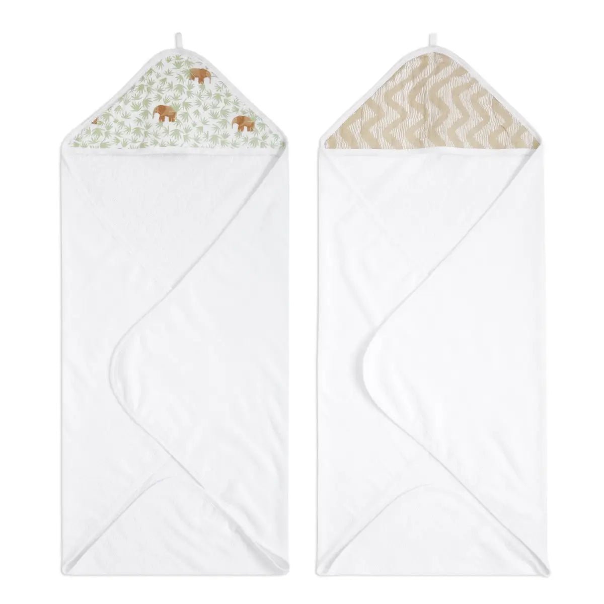 Bambinista-ADEN + ANAIS-Towels-ADEN + ANAIS Essentials Cotton Muslin Hooded Towels 2 Pack - Tanzania