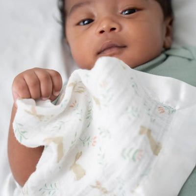 Bambinista-ADEN + ANAIS-Blankets-ADEN + ANAIS ESSENTIALS COTTON MUSLIN SECURITY BLANKETS 2 PACK - Blushing Bunnies