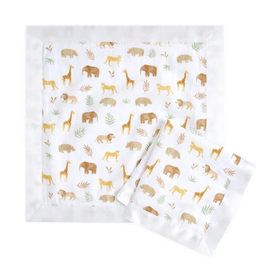 Bambinista-ADEN + ANAIS-Blankets-ADEN + ANAIS ESSENTIALS COTTON MUSLIN SECURITY BLANKETS 2 PACK - Tanzania
