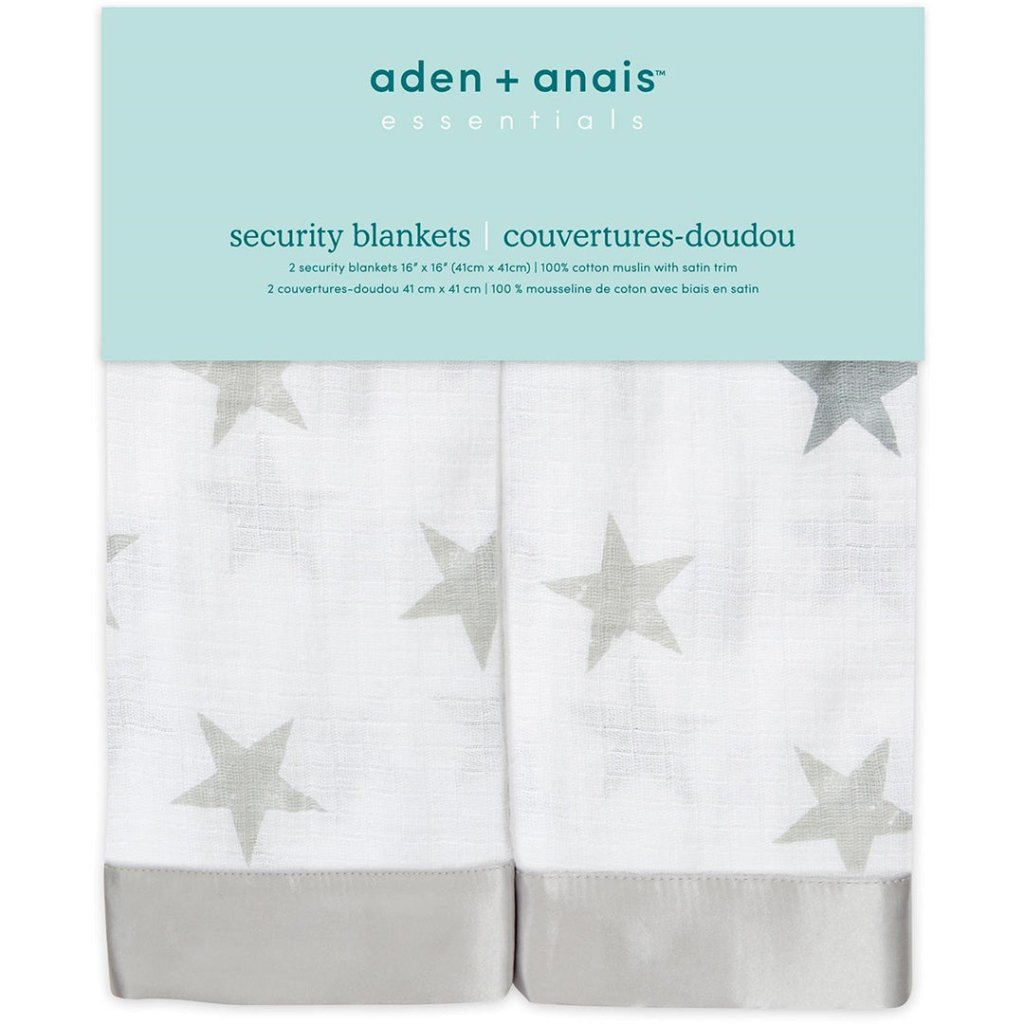 Bambinista-ADEN + ANAIS-Blankets-ADEN + ANAIS Essentials Cotton Muslin Security Blankets - Dusty 2-pack