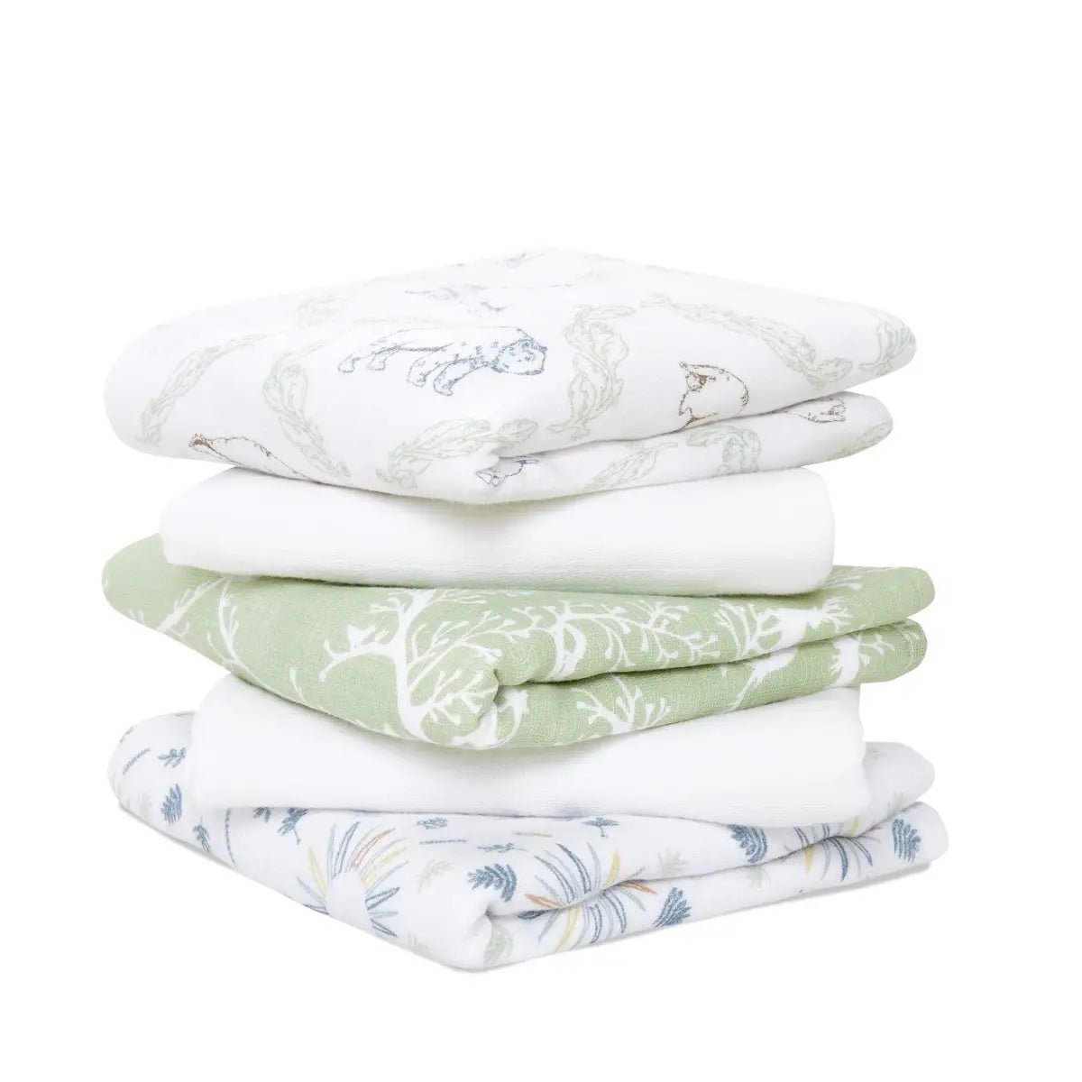 Bambinista-ADEN + ANAIS-Blankets-ADEN + ANAIS Essentials Muslin Squares - Harmony 5-pack