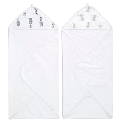Bambinista-ADEN + ANAIS-Towels-Aden + Anais Essentials Safari Babes Two Pack Hooded Towels