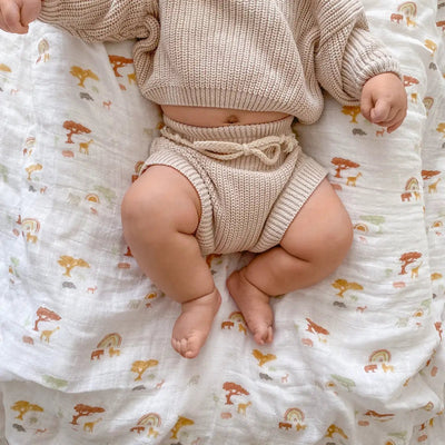 Bambinista-ADEN + ANAIS-Blankets-ADEN + ANAIS Large Swaddles 2 Pack Cotton Keep Rising